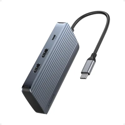 Zdjęcie produktu dla Anker A83740A2, USB 3.2 Gen 1 (3.1 Gen 1) Type-C, Szary, Thunderbolt, USB 3.1 (3.1 Gen 1) Type-C, USB Type-C, 1 szt.