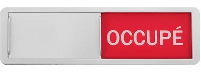 Obrázek produktu pro Malá multifunkční cedulka na dveře do kanceláře – Obsazeno a Volno – 17,8 x 5 x 0,5 cm