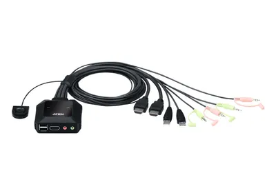 Obrázok produktu pre ATEN CS22H - 4096 x 2160 Pixel - 4K Ultra HD - 3,47 W - Schwarz