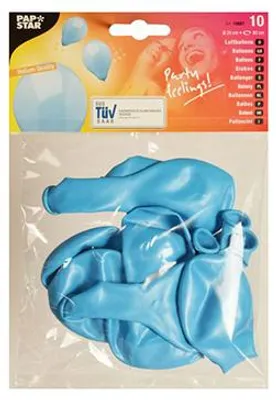 Obrázek produktu pro PAPSTAR  19887 PAPSTAR Luftballons, Durchmesser: 250 mm, hellblau