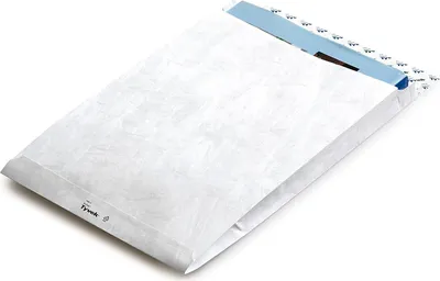 Produktbild von Tyvek Faltentasche B4 55 g/qm ohne Fenster 250 x 20 x 343 mm weiß 100 Stück