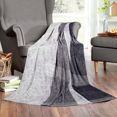 Produktbild von Kuscheldecke Wohndecke Flanell ( Cross Check ) - hochwertige Flauschige Decke, 150x200 cm - Cashmere Touch Tagesdecke