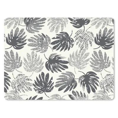 Produktbild von MuchoWow® Mauspad Mousepad Monstera - Schwarz und weiß - Muster - Vintage 40x30 cm - Mousepads - Maus Mat - Pad - Mausunterlage - Anti Rutsch