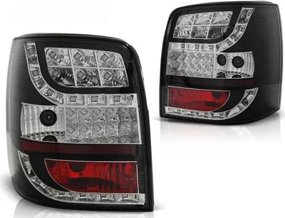Image de Feux arrière à LED adaptés à la VW Passat 3BG Variant, année de construction 2000-2005, noir avec clignotants à LED