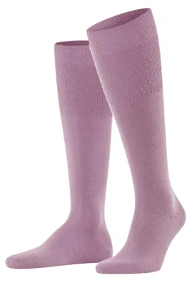 Image de Chaussettes de compression pour le genou, marque FALKE, pour hommes, couleur rose clair, taille 41-42