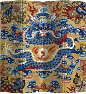 Produktbild von Fine Asianliving Paravent Raumteiler Spanische Wand Trennwand Room Divider Raumtrenner Sichtschutz Japanisch Orientalisch Chinesisch L160xH180cm Bedruckte Canvas Doppelseitig Asiatisch