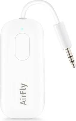 Produktbild von Twelve South Airfly Pro kabelloses Transmitter/Receiver – Bluetooth 5.0 aptX Low Latency – Über 16 Stunden Batterielaufzeit – Inklusive USB-C Ladekabel und Reisetasche