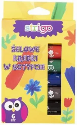 Zdjęcie produktu dla Strigo Kredki Żelowe w Sztyfcie – Kolorowe Inspiracje dla Każdego Artysty