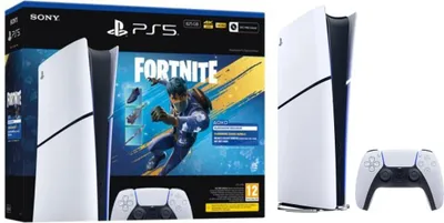 Image de Sony PlayStation 5 Digital Edition - Fortnite Flowering Chaos Bundle, PlayStation 5, Černá, Bílá, 16384 MB, GDDR6, 448 GB/s, AMD