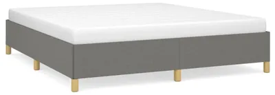 Obrázek produktu pro vidaXL Rám postele bez matrace tmavě šedý 160x200 cm látka
