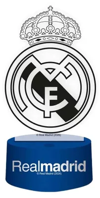 Image de Arditex Real Madrid : Lampe 3D transparente, pour enfants, taille unique