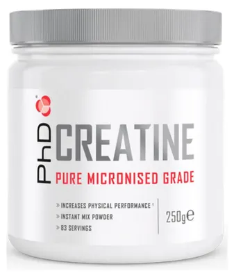 Produktbild von PhD Creatine Pure Micronised Grade (250g) Unflavoured - Kreatin - Kreatin-Monohydrat