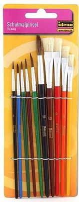 Produktbild von Idena Schulmalpinsel-Set 10tlg. x 5