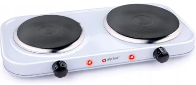 Produktbild von ALPINA Doppelkochplatten, 2500 Watt, Weiß