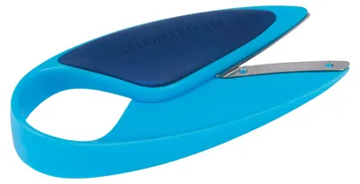 Produktbild von Eberhard Faber 579951 Kinderschere für Linkshänder und Rechtshänder, optimal zum Schneiden und Basteln mit Kleinkindern, blau