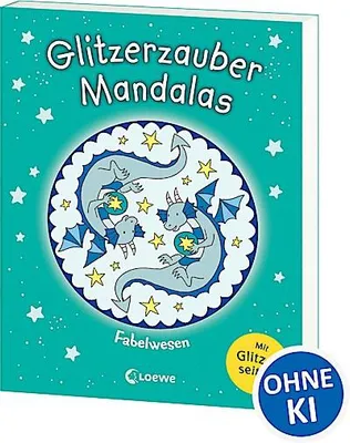 Immagine prodotto di Mandala magici glitterati - creature mitiche
