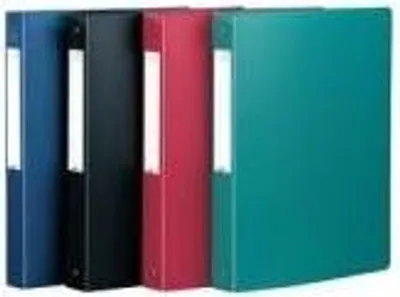 Produktbild von Oxford 100202240, Rundring, Lagerung, Polypropylen (PP), Schwarz, Blau, Grün, Rot, 100 Blätter, 1,5 cm