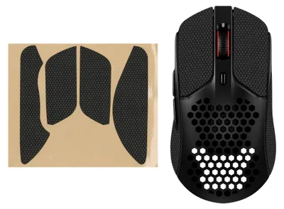 Produktbild von kwmobile Gaming Maus Grip Tape für Kingston Pulsefire Haste 1 Mouse Grip Tape - Rutschfestes Griffband für PC Maus - Schwarz