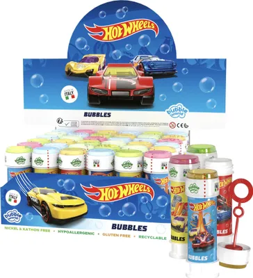 Produktbild von Seifenblasen Display 36 Stück 60 ml Hot Wheels