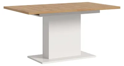 Produktbild von Esstisch ausziehbar Artisan/Weiß, modernes Design, 150-190 cm
