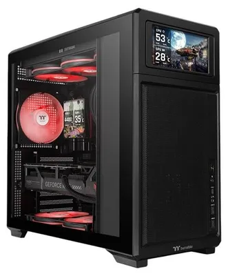 Produktbild von Thermaltake TR300 TG, Midi Tower, PC, Schwarz, ATX, micro ATX, Mini-ITX, SPCC, Gehärtetes Glas, Gaming