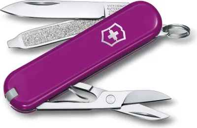 Image de Couteau de poche suisse Petit 7 fonctions Classic SD, 58 mm, Tasty Grape