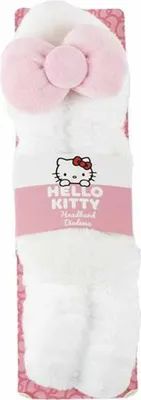 Immagine prodotto di Turbante Hello Kitty Bianco Rosa Trucco