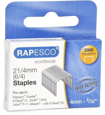 Produktbild von RAPESCO Heftklammern 21/4 mm verzinkt 2.000 Stück