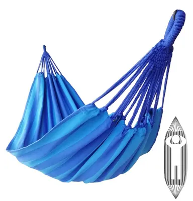 Zdjęcie produktu dla Hamak jedyną osobę - 200x100 cm, do użytku wewnątrz i na zewnątrz