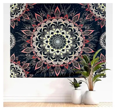 Produktbild von Mandala Wandbehang, Wandteppiche in Lebhaften Farben für Vielseitige Wanddekoration in Räumen, Schlafsälen und Schlafzimmern