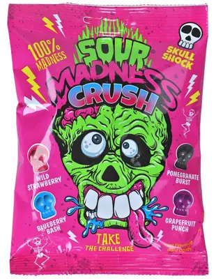 Immagine prodotto di Sour Madness 60 g Rosa Extrasaure Caramelle