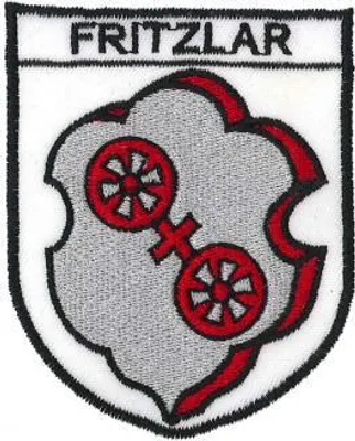 Produktbild von Aufnäher Patches Wappen Fritzlar Gr. ca. 7,3 x 9 cm 01667