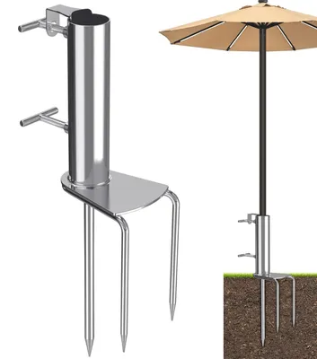 Immagine prodotto di Picchetto per ombrellone con 3 picchetti, ideale per giardino e spiaggia