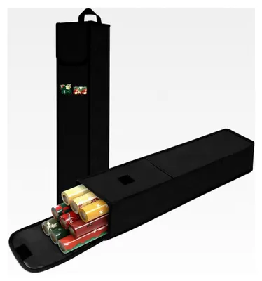 Produktbild von Aufbewahrungstasche für Geschenkpapier, wasserdicht, reißfest aus 600D Oxford-Gewebe, Organizer für Weihnachtspapier (74x14cm)