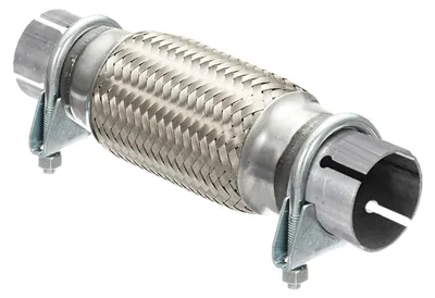 Imagen del producto de Solidchoice - Tubo de escape flexible con 2 abrazaderas, 55 mm x 150 mm/250 mm