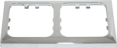 Image de C-Line Presto Inprojal CBE double cadre de recouvrement pour prise interrupteur camping-car caravane bateau chrome