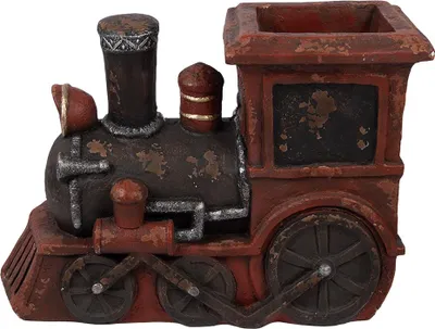 Image de Clayre & Eef Figurine de décoration Train 70x30x50 cm rouge Matériau céramique