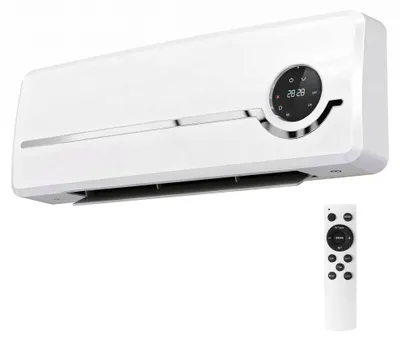 Produktbild von Heizlüfter zur Wandmontage 2000W Keramik-Wandheizung mit Ventilator, Fernbedienung, 2 Heizmodi, LED-Display