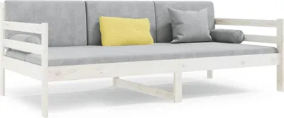 Obrázek produktu pro vidaXL Denní postel bez matrace bílá 80x200 cm borovicový masiv