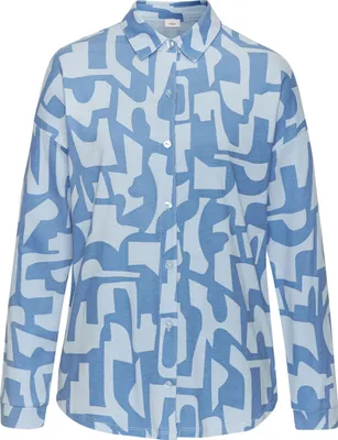 Produktbild von s.Oliver Shorty 2 -teilig hellblau-blau gemustert Größe 48/50