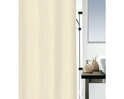Immagine prodotto di Tenda da doccia spirella Raya beige chiaro tessile 180 x 200 cm