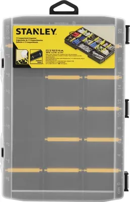 Produktbild von Stanley STST81680-1, Ablageschale, Schwarz, Gelb, Rechteckig, Polypropylen (PP), Polycarbonat, Weiß