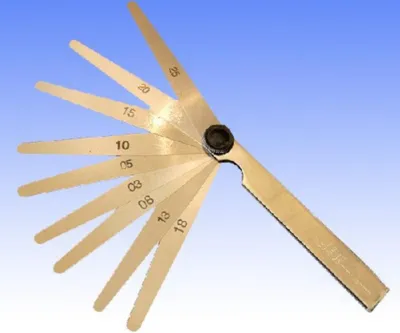 Obrázok produktu pre Fühlerlehre metrisch Satz JMP 9-teilig 0,03-0,25 mm