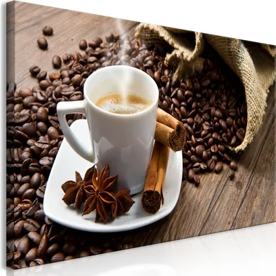 Produktbild von Wandbild Mega XXXL Kaffee 250x125 cm Einteiliger XXL-Format Kunstdruck zur Selbstmontage Leinwandbilder moderne Bilder DIY Wanddekoration Wohnung Deko Coffee j-B-0047-ak-e