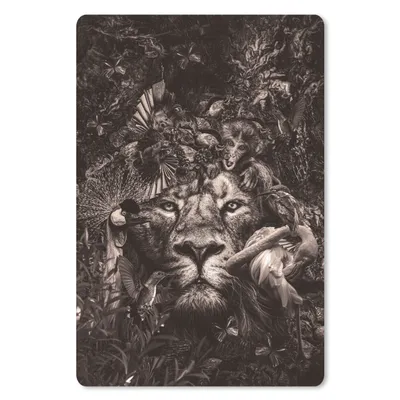 Produktbild von MuchoWow® Mauspad Mousepad Tiere - Flamingo - Löwe 18x27 cm - Mousepads - Maus Mat - Pad - Mausunterlage