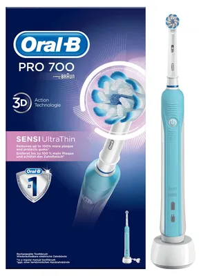 Produktbild von Oral-B Elektrische Zahnbürste PRO 700 Sensi Ultrathin blau