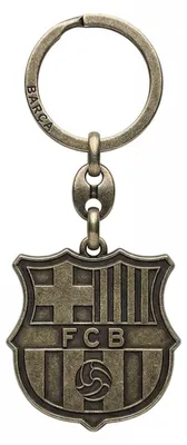 Produktbild von FC Barcelona Schlüsselanhänger Vereinswappen Retro Gold Offizielles Lizenzprodukt B7603