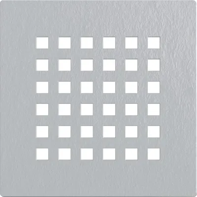 Produktbild von Balneo Abdeckung für Duschablauf Quadratisch INOX hellgrau Edelstahl 13,2x13,2 cm