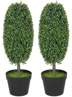 Immagine prodotto di Set di 2 piante artificiali, resistenti ai raggi UV, alte 60 cm