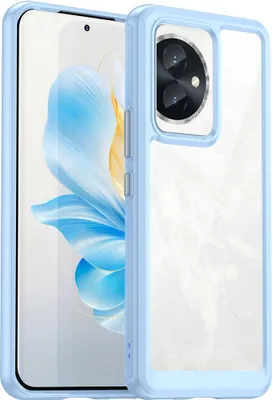 Obrázek produktu pro Pouzdro pro Honor 100 průhledné, nárazuvzdorné TPU silikonové ochranné pouzdro modré